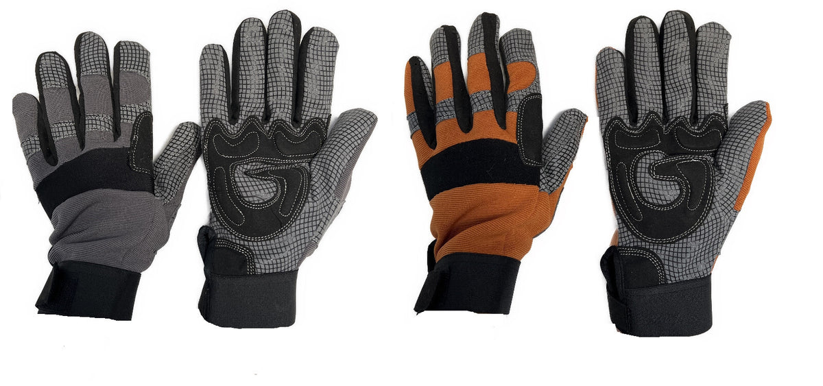 KINGCRAFT Arbeitshandschuhe/Montagehandschuhe Grau und Orange – WWT-Handel GmbH