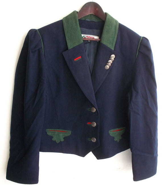 Damen Trachten Janker/Jacke blau u. grün Gr. 42 v. Alphorn