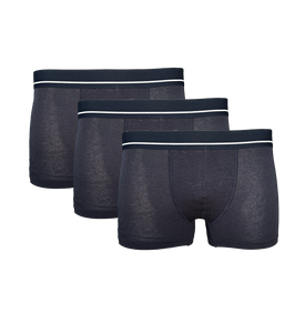 Herren Retropants 3er Pack Navy Schwarz Grau Weiß Baumwolle Modal Gr. M