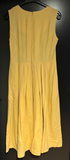 Damen Trachten Dirndl ärmellos Gelb, Grün gemustert ca. Gr. 42