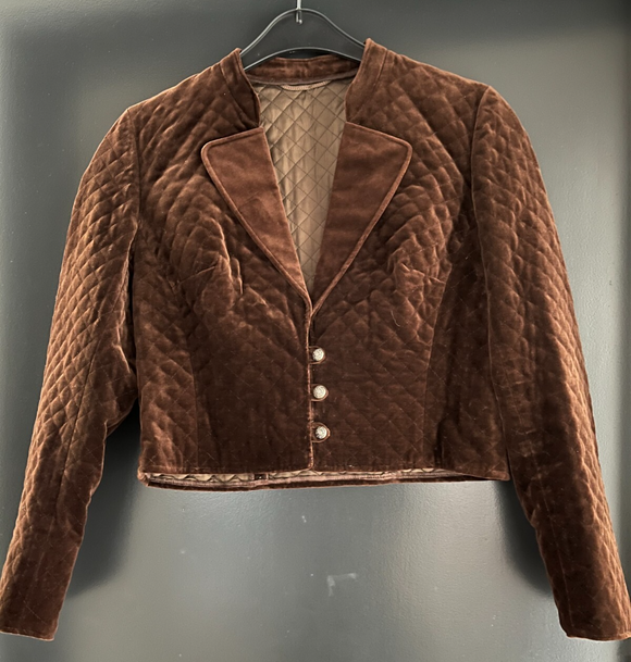 Damen Trachten Janker/Jacke Braun ca. Gr. 40 v. Trachten Wenger