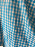 Damen Trachten Dirndl ärmellos Blau/Weiß kariert Gr. 38 v. T. Point