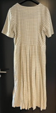 Damen Trachten Dirndl kurzarm Braun-Weiß kariert ca. Gr. 44 v. Tofana