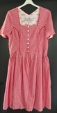 Damen Trachten Dirndl kurzarm Rot-Weiß kariert Gr. 40 v. Chiemseer Dirndl