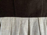Damen Trachten Dirndl ärmellos Braun, Beige ca. Gr. 40 v. Esbi