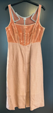 Damen Trachten Dirndl ärmellos Orange/Braun Gr. 34 v. Gössl