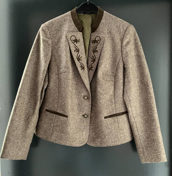 Damen Trachten Janker/Jacke braun ca. Gr. 38 v. Erzherzog Johann