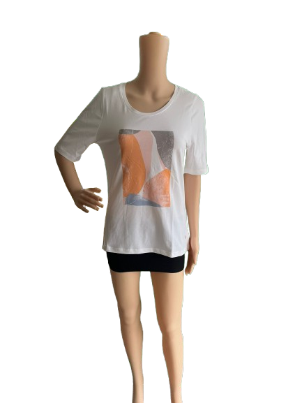 JOY Damen T-Shirt RODIKA 36848  Kurzarm white  Gr. 36 38 40 42 44 46