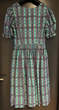 Damen Trachten Dirndl kurzarm mehrfarbig gemustert ca. Gr. 36