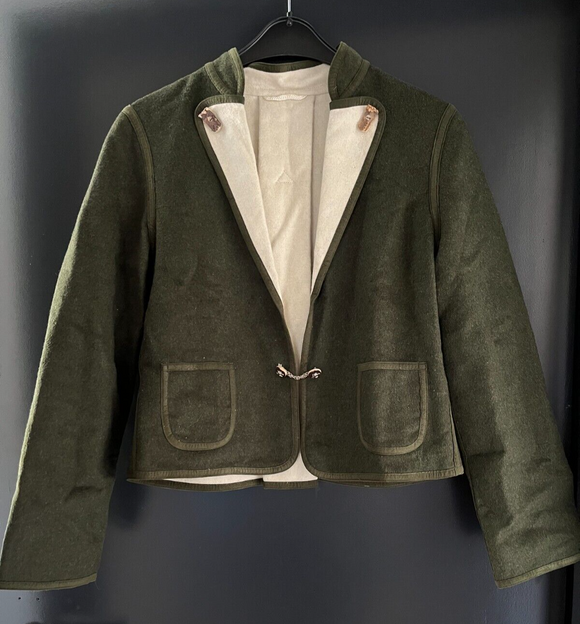 Damen Trachten Janker/Jacke grün Gr. 38 v. Lindner