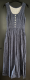 Damen Trachten Dirndl ärmellos Blau gemustert ca. Gr. 36