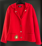 Damen Trachten Janker/Jacke Rot ca. Gr. 46 v. Gerli Exquisite