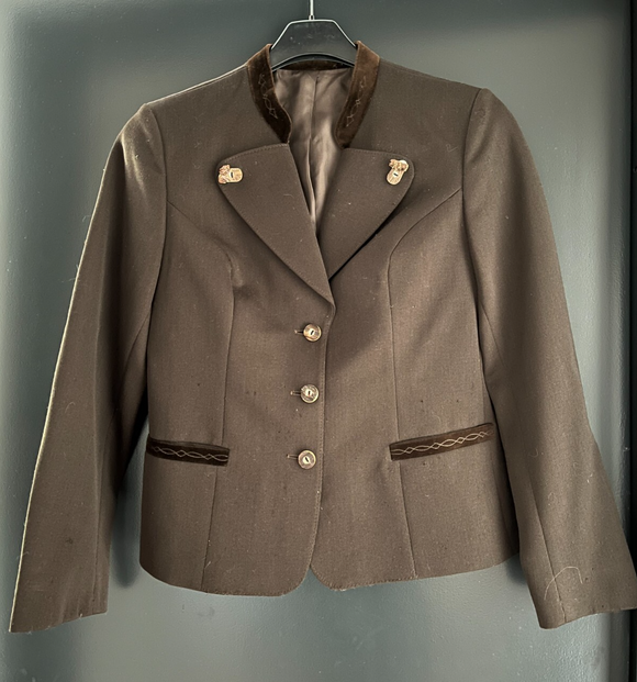 Damen Trachten Janker/Jacke Braun ca. Gr. 40 v. Loden Frey