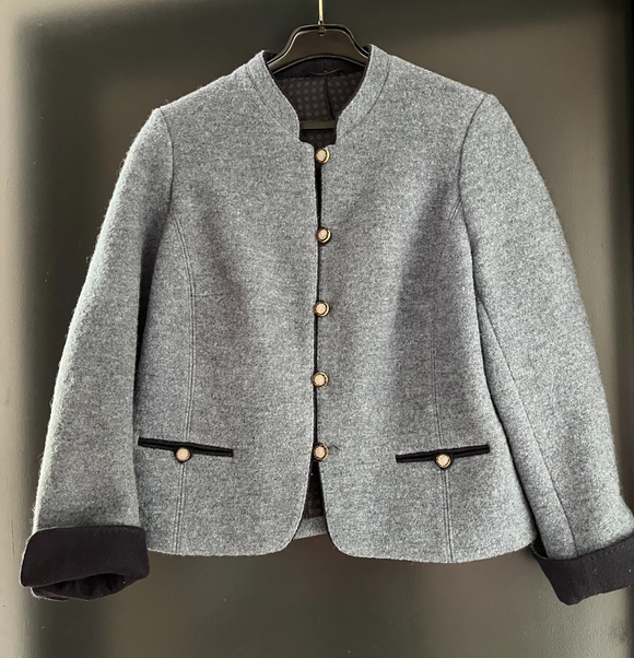 Damen Trachten Janker/Jacke blau ca. Gr. 44 v. h. Moser
