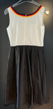 Damen Trachten Dirndl ärmellos Schwarz, Weiß Gr. 34 v. Wiesenzwirn
