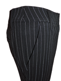 Damen Hose Schwarz Nadelstreifen Gr. 40