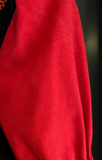 Damen Trachten Dirndl kurzarm Rot, Schwarz ca. Gr. 42
