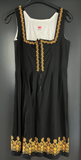 Damen Trachten Dirndl ärmellos schwarz mit Stickerei ca. Gr. 40 v. Wachter
