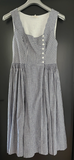 Damen Trachten Dirndl ärmellos blau weiß kariert Gr. 42