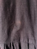 Damen Trachten Dirndl ärmellos Braun Stickerei Baumwolle Gr. 46 v. Rose Dirndl