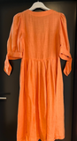 Damen Trachten Dirndl 3/4 Arm Orange ca. Gr. 44 v. Berwin & Wolff