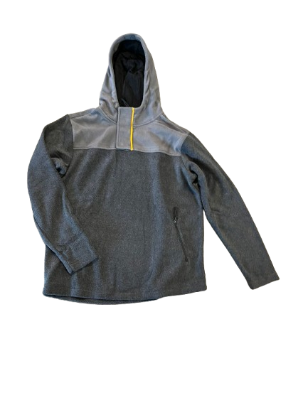 MAUI Herren Fleece-Troyer mit Kapuze 44256 Grau L - XXL