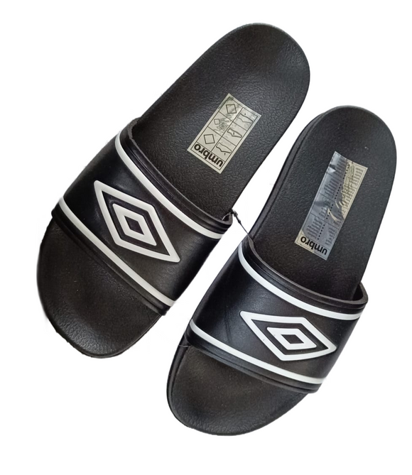 UMBRO Badeschuhe Badepantoletten Badelatschen Sliders schwarz