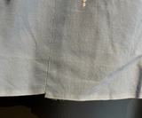 Damen Trachten Dirndl ärmellos Blau mit Stickerei ca. Gr. 36 v. Pawlik