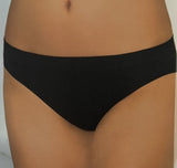 Damen Minislip seamless 2er-Pack Schwarz, Weiß, Grau Gr. S, M, L