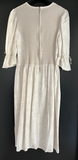 Damen Trachten Dirndl weiß beige gemustert ca. Gr. 36