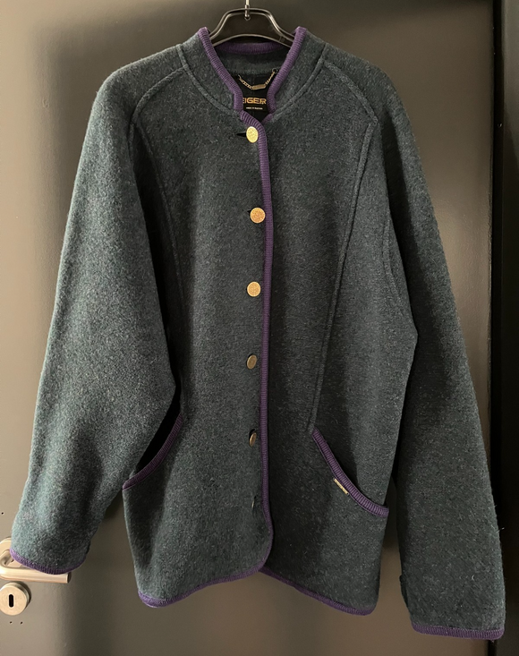 Damen Trachten Janker/Jacke Grün, Lila ca. Gr. 46 v. Geiger