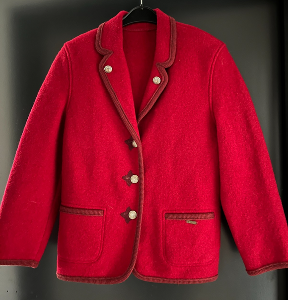 Damen Trachten Janker/Jacke Dunkelrot ca. Gr. 42 v. Dolomiten