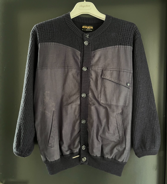 Herren Trachten Janker/Jacke Blau ca. Gr. 50 v. Geiger