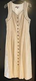 Damen Trachten Dirndl ärmellos Beige, Grün ca. Gr. 42 v. Alphorn