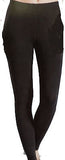 Modal Damen Leggings lange Unterhose Skiunterhose lila schwarz weiß Gr. M, L