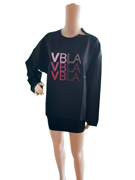 Venice Beach Damen Sweatshirt ADDISON Langarm schwarz Gr.  XXL