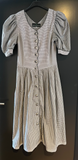 Damen Trachten Dirndl kurzarm Schwarz, Weiß gemustert Gr. 40 v. Berwin & Wolff