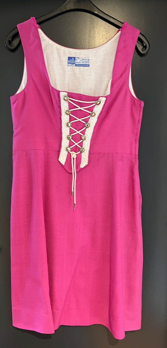 Damen Trachten Dirndl ärmellos Rosa ca. Gr. 40 v. W. Picherer