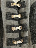 Damen Trachten Dirndl ärmellos Grau mit Schlitz Gr. 36 v. H. Moser