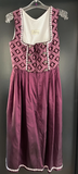 Damen Trachten Dirndl ärmellos Lila gemustert ca. Gr. 36 v. Lukas
