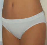 Damen Minislip seamless 2er-Pack Schwarz, Weiß, Grau Gr. S, M, L