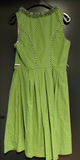 Damen Trachten Dirndl ärmellos Grün, Weiß gepunktet ca. Gr. 42 v. Esmara