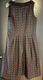 Damen Trachten Dirndl ärmellos Schwarz, Lila gemustert ca. Gr. 40