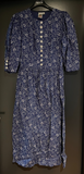 Damen Trachten Dirndl 3/4 Arm blau, weiß gemustert ca. Gr. 38 v. Wurzer Dirndl