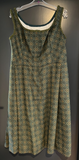 Damen Trachten Dirndl ärmellos Grün gemustert ca. Gr. 42