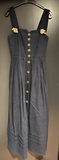 Damen Trachten Dirndl ärmellos Marineblau ca. Gr. S v. Linen Field