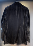 Damen Trachten Janker/Jacke Schwarz Samt-Optik ca. Gr. 42