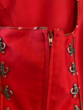 Damen Trachten Dirndl ärmellos Rot, Schwarz Gr. 38 v. Woiperdinger