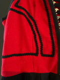 Damen Trachten Dirndl ärmellos Schwarz, Rot, Gold ca. Gr. 40