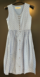 Kinder Trachten Dirndl ärmellos blau, weiß gemustert Gr. 140 v. Der Wildschütz